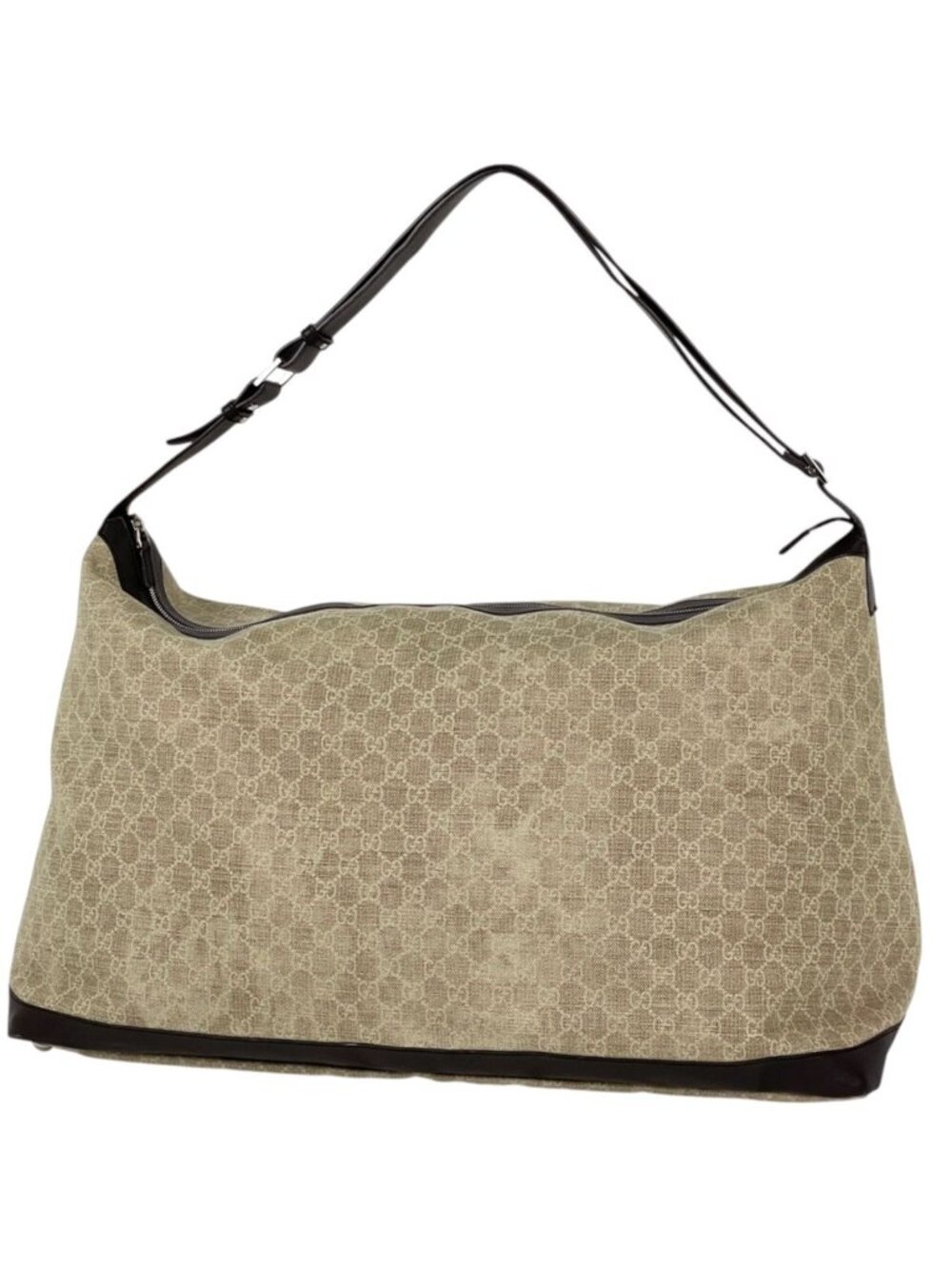 Gucci Boston Bag GG Pattern Canvas Beige Brown